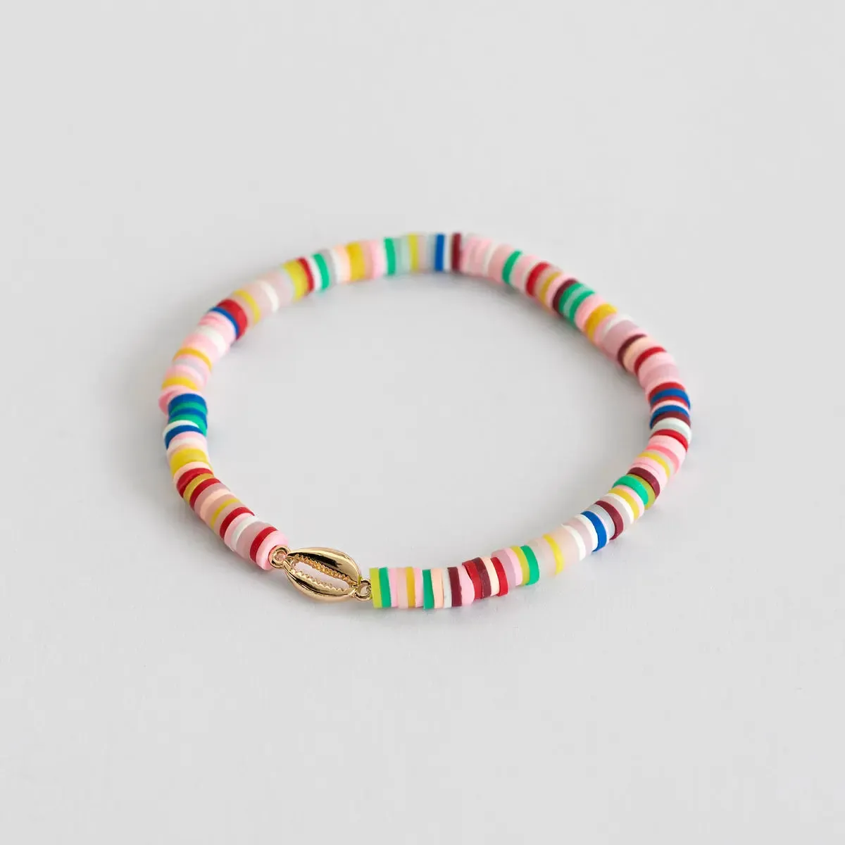 Colorful Bead Cowrie Bracelet