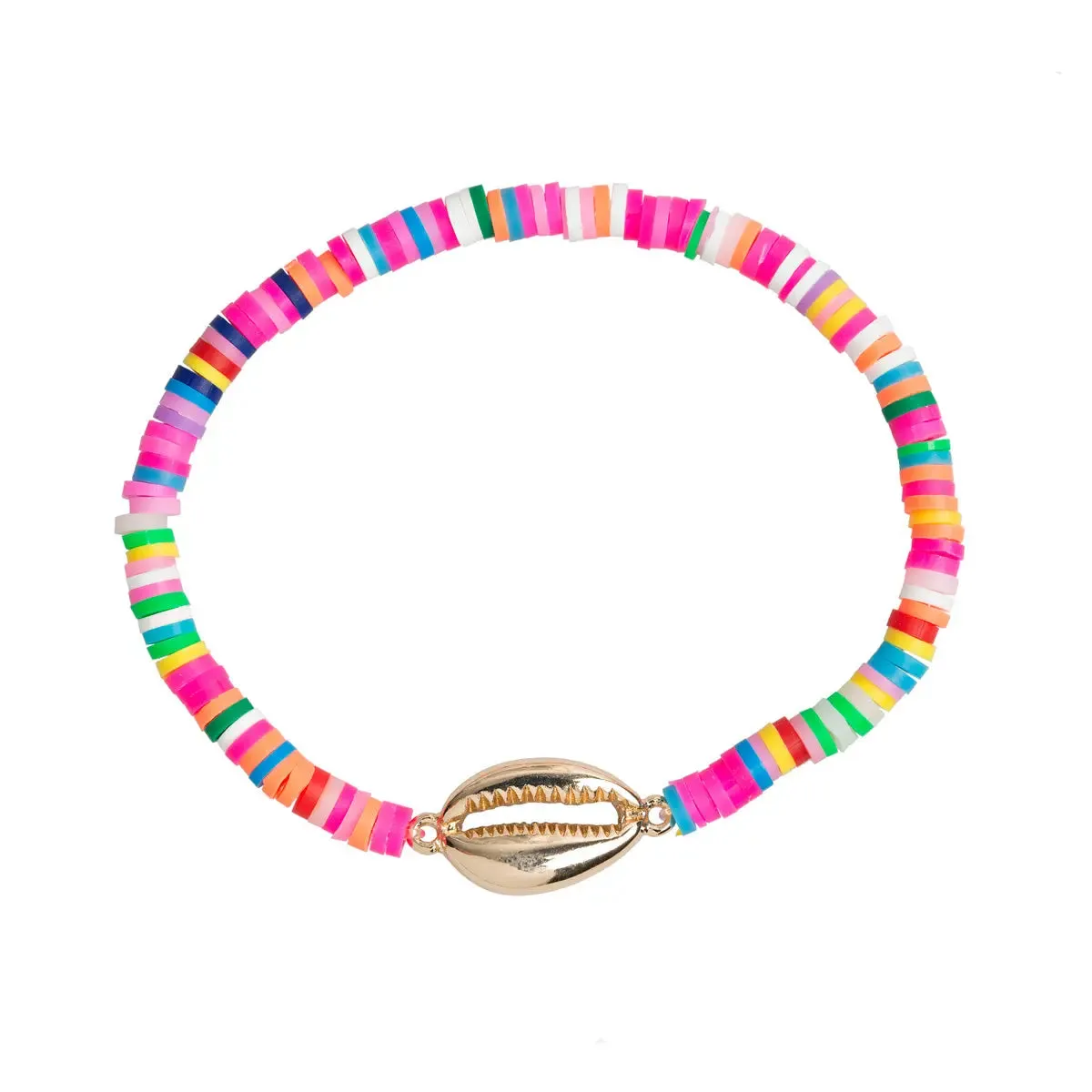 Colorful Bead Cowrie Bracelet