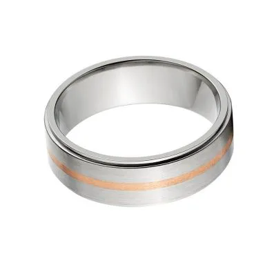 Copper Ring Titanium Wedding Ring Copper Inlay Ring,Copper Jewelry Wedding Ring