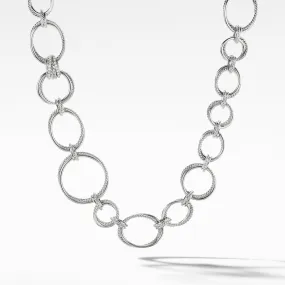 Crossover Convertible Statement Necklace with Diamonds