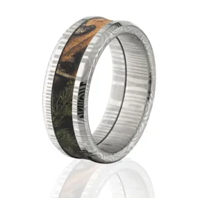 Damascus Xtra Camouflage Rings, XTRA Camo Wedding Bands