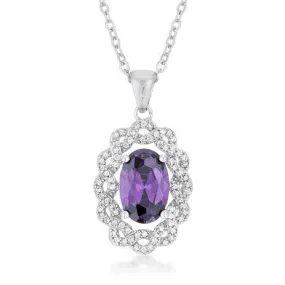 Destry Vintage Amethyst Oval Pendant | 2.5ct