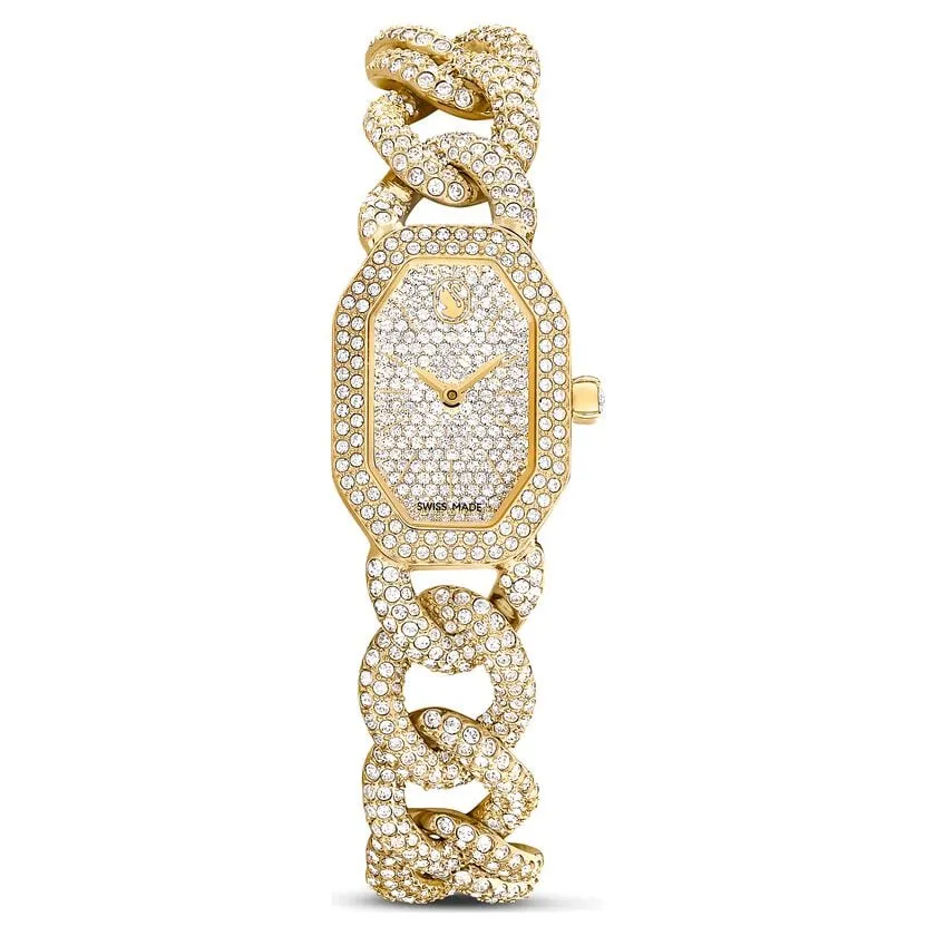 Dextera Swiss Made Crystal Gold Tone Finish Watch 5668854