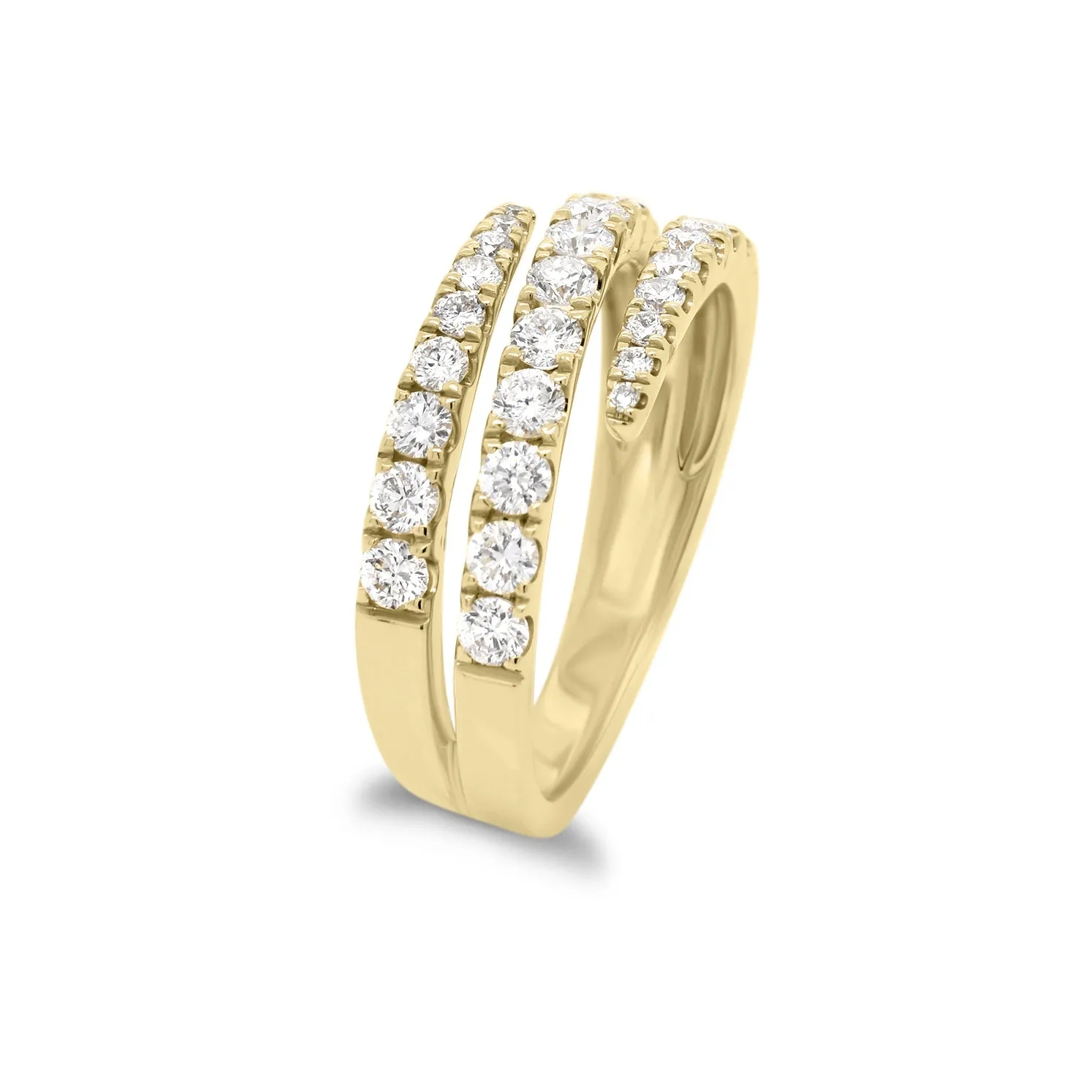 Diamond Open Double Wrap Ring