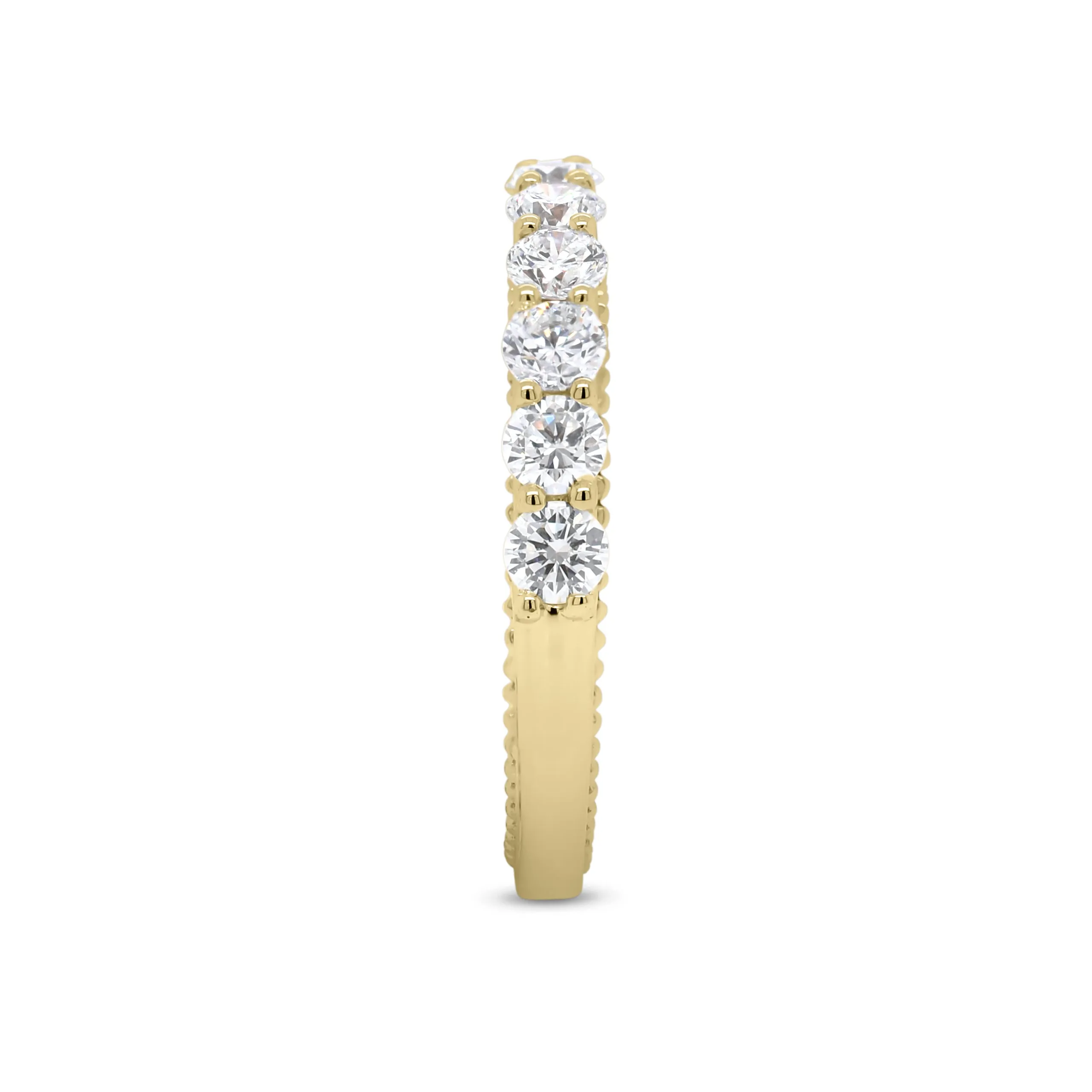 Diamond Two-Tone Gold Wedding Band