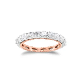 Diamond Two-Tone Gold Wedding Band