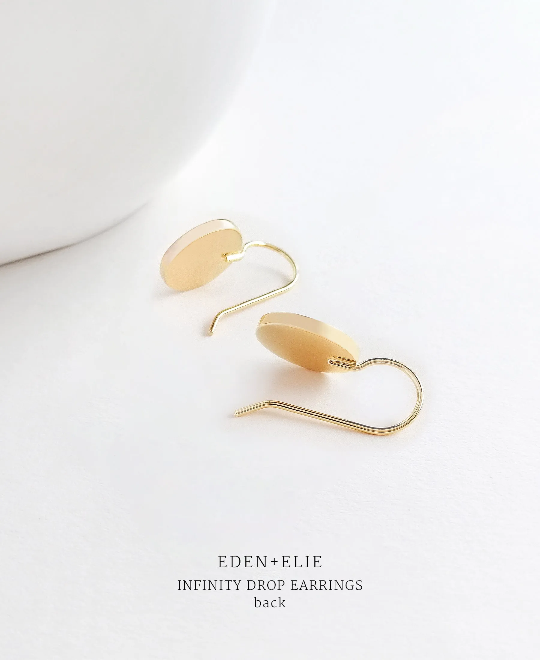 EDEN   ELIE Infinity drop earrings - damask