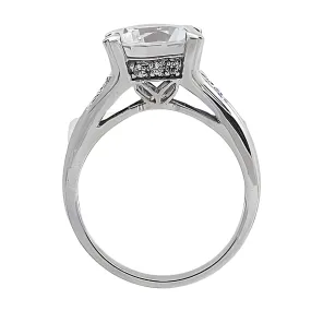 Elegant Cubic Zirconia Gemstone 925 Silver Ring - Shop Now