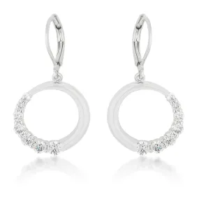 Elisa Graduated CZ Circle Earrings | 1ct