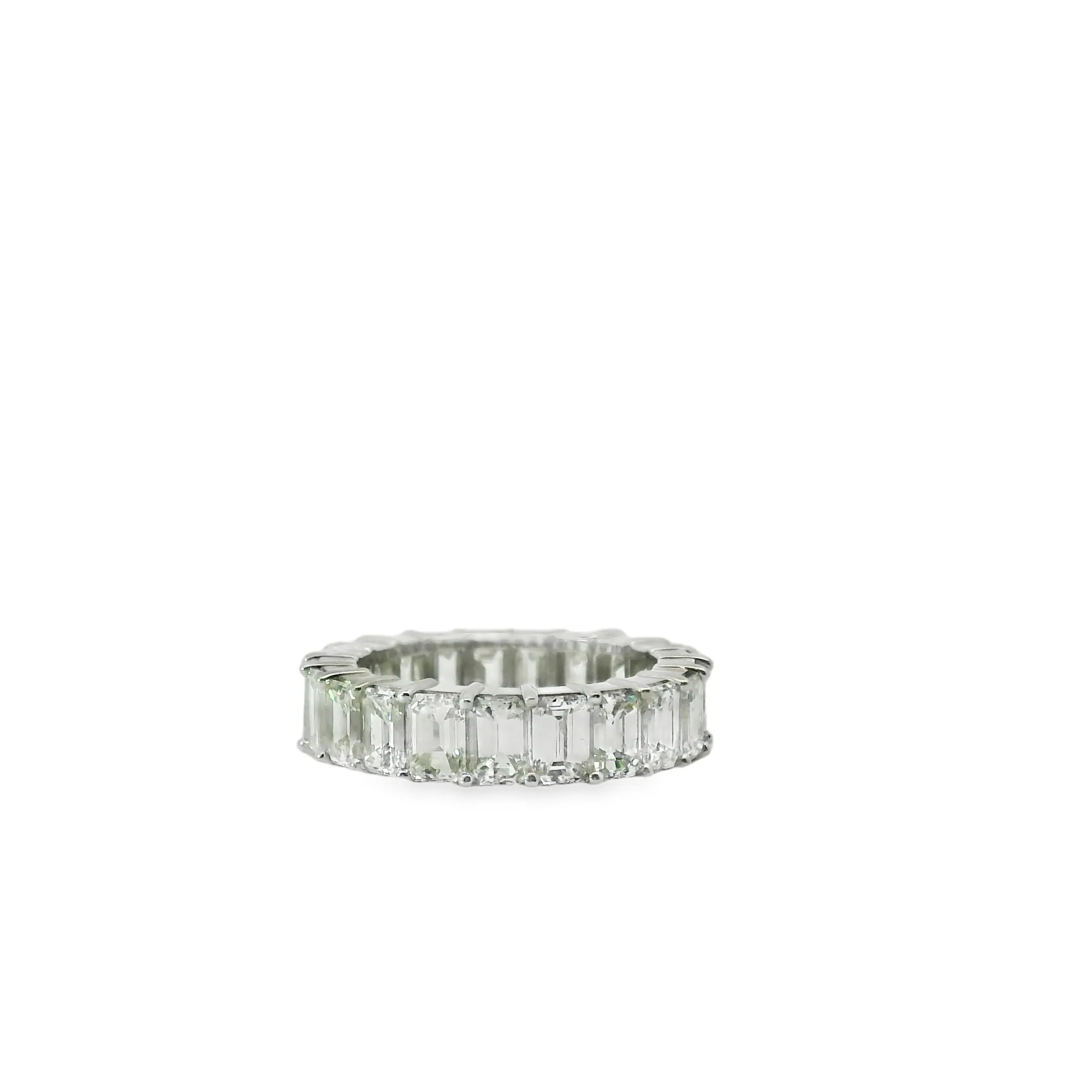 Emerald Cut Eternity Band Wedding Ring