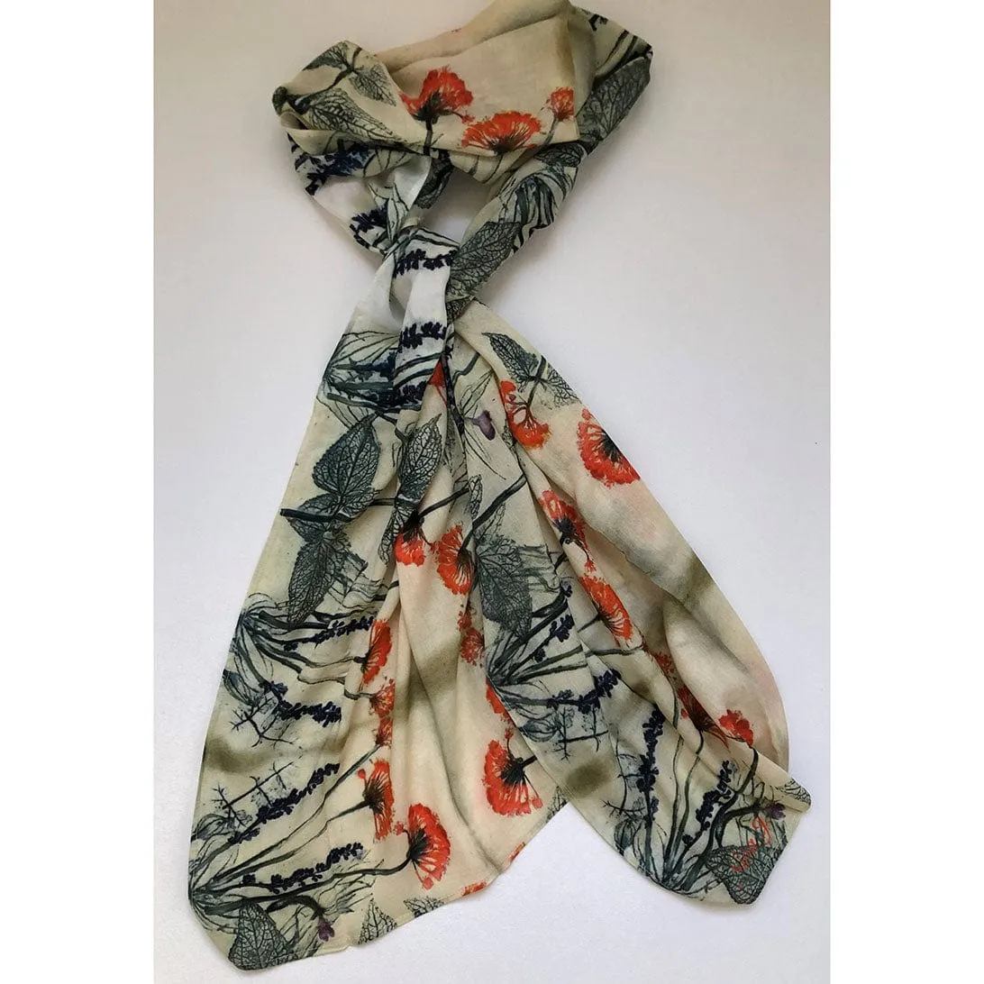 Fall Garden Cotton Scarf