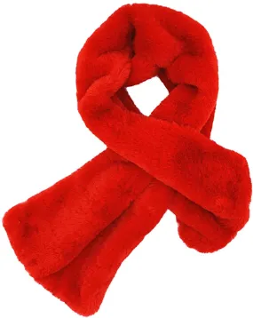 Faux Fur Warm Soft Furry Wrap Around Loophole Scarf