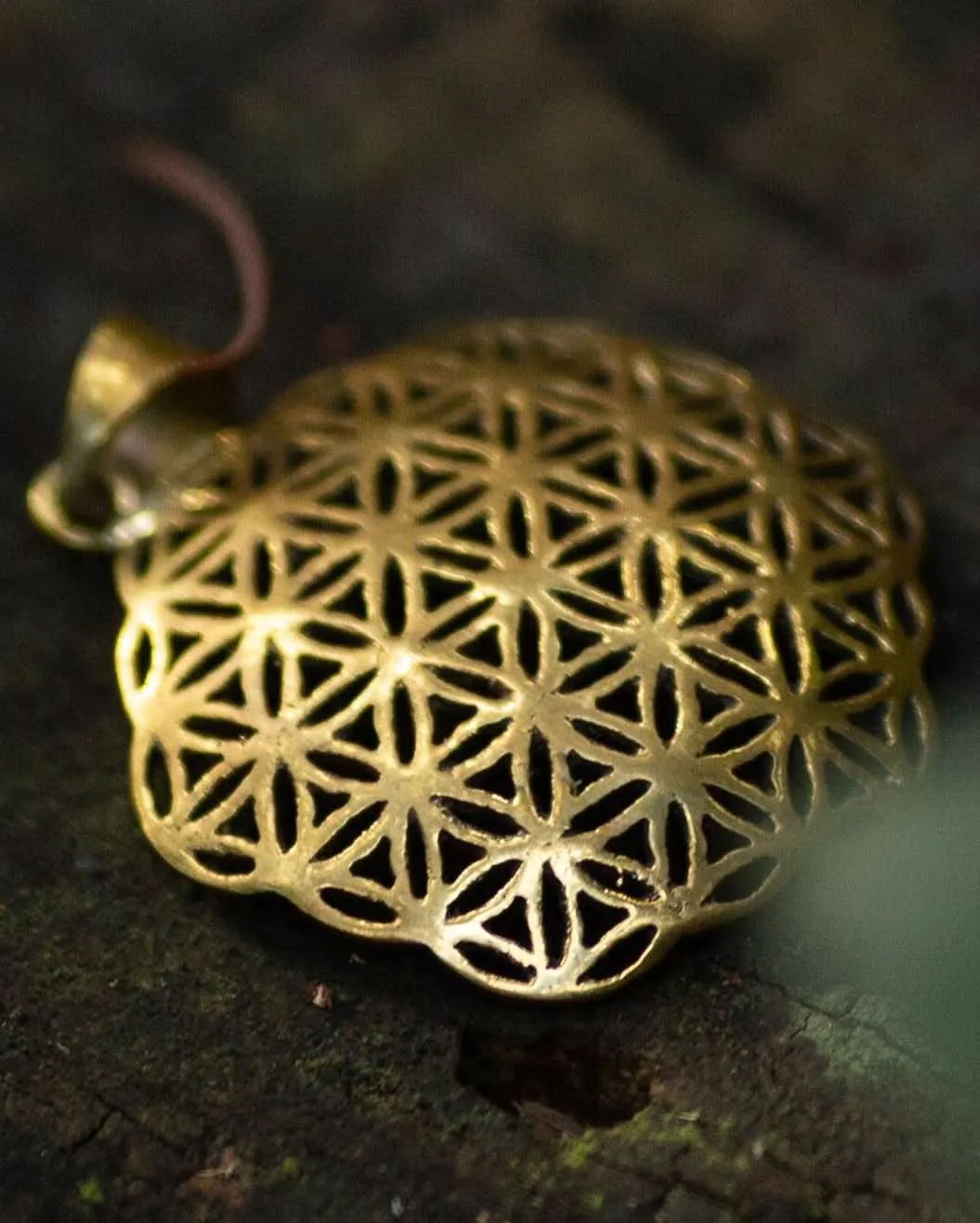 Flower of life Curved Pendant - Wholesale