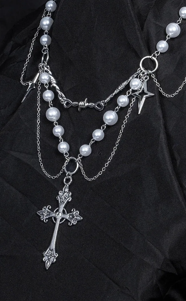 For Your Sins Cross Necklace