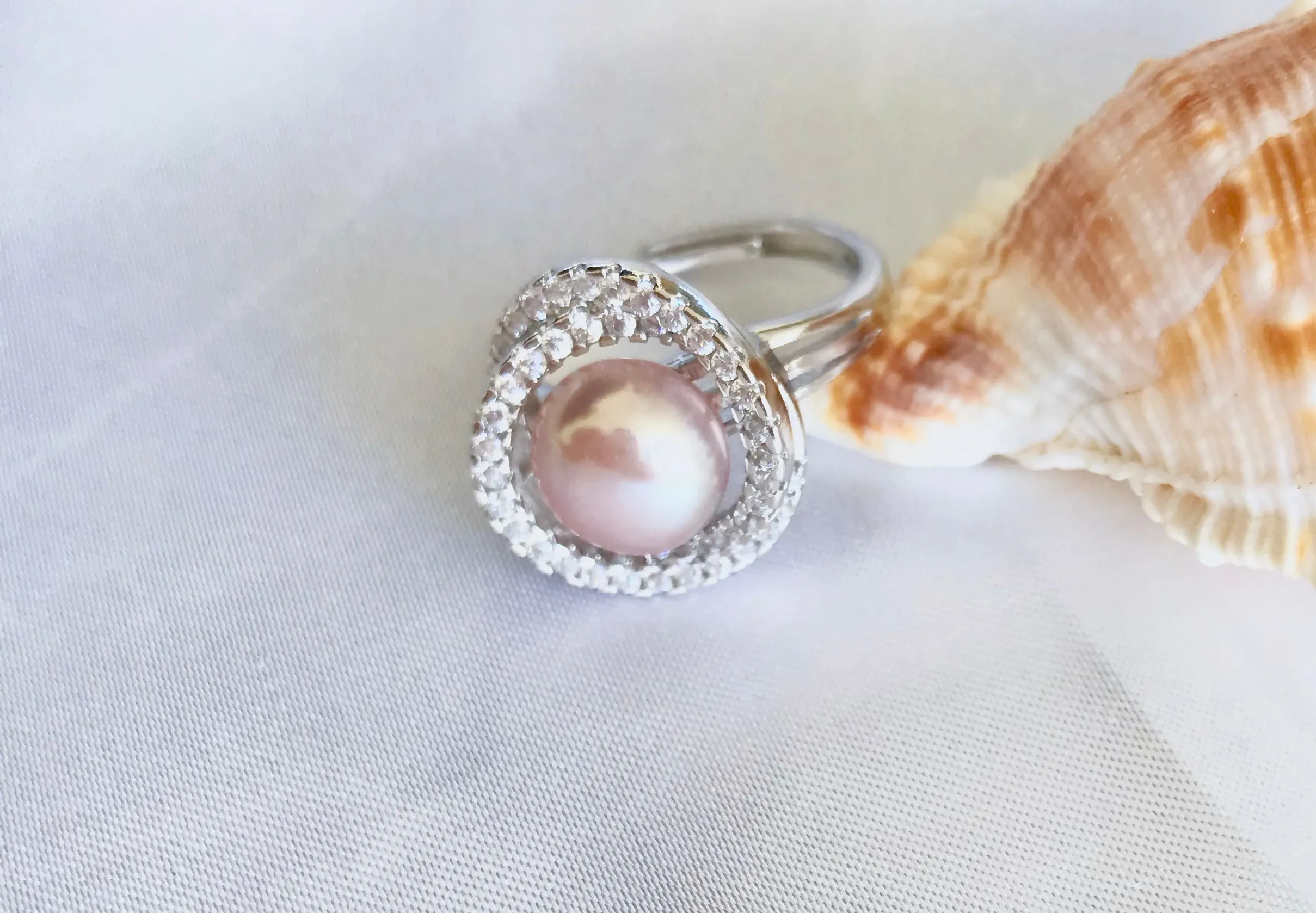 Freshwater Pearl Adjustable Ring