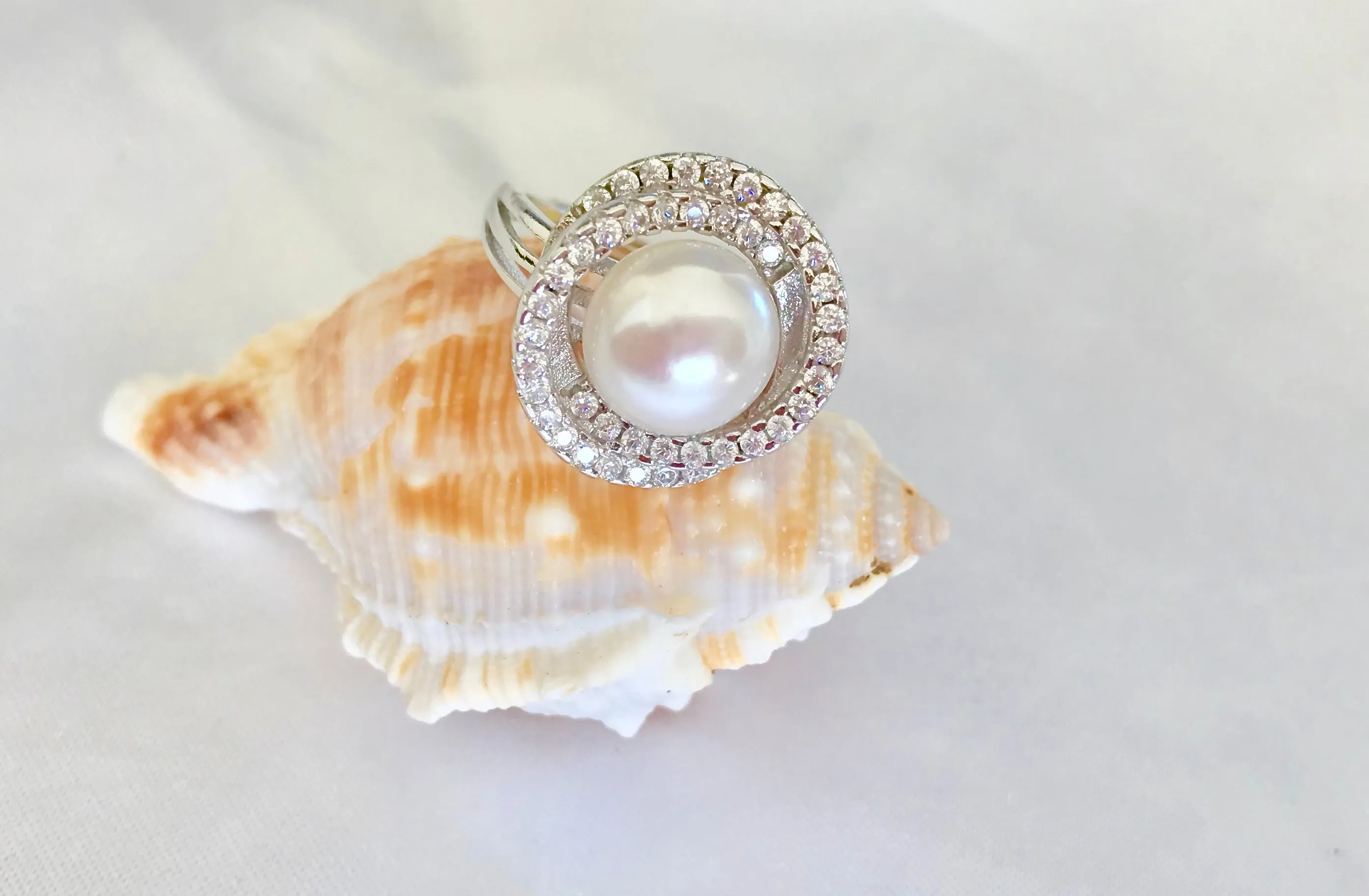 Freshwater Pearl Adjustable Ring