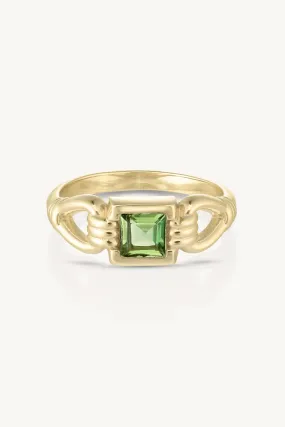 Freya Apatite Gold Ring