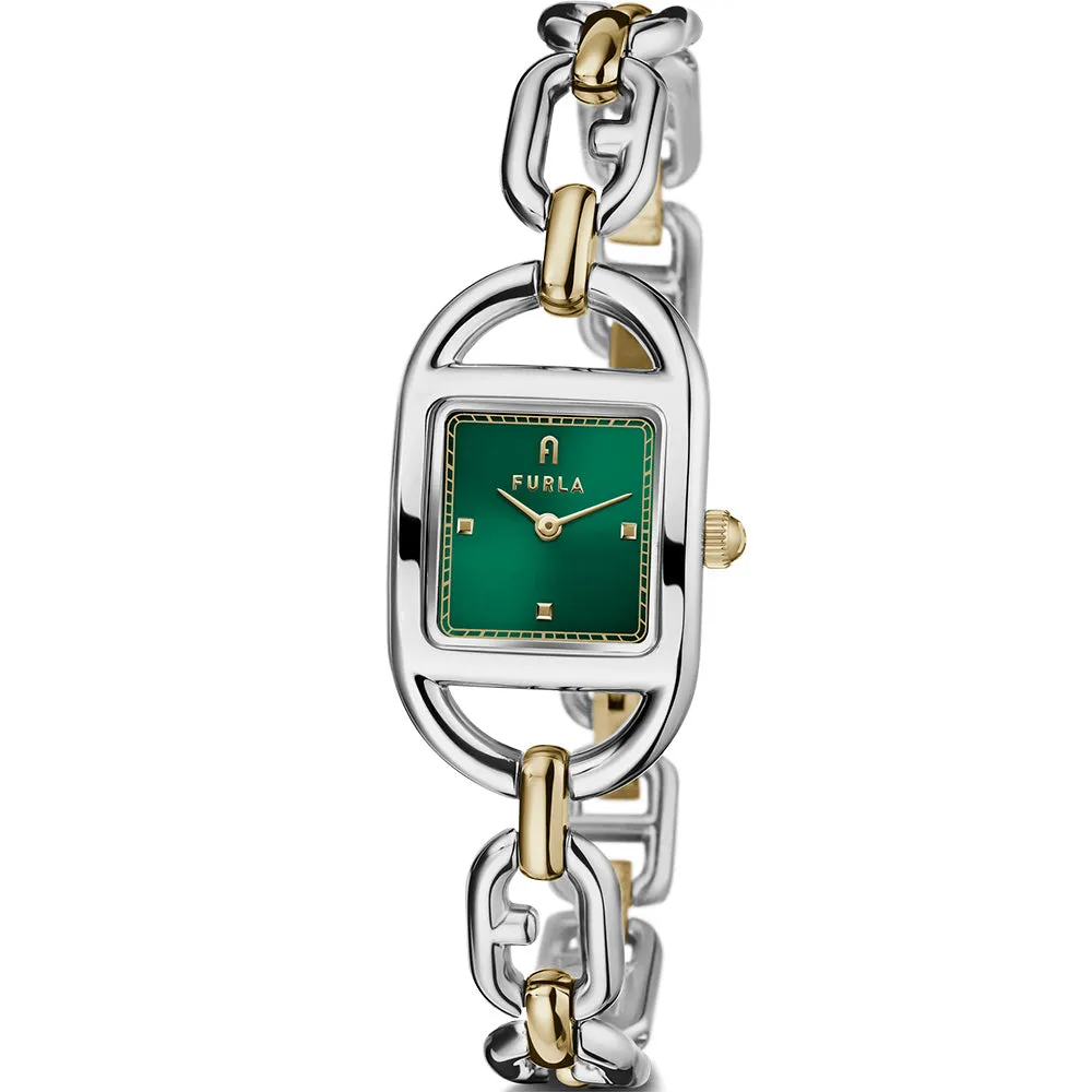 Furla WW00026006L4 Chain Square Two Tone Womens Watch