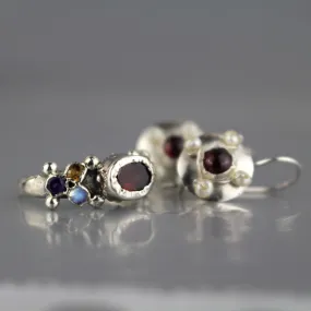 Garnet Earrings and Ring Set