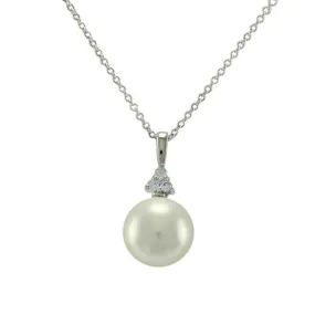 Gayla White Pearl Pendant - 10mm