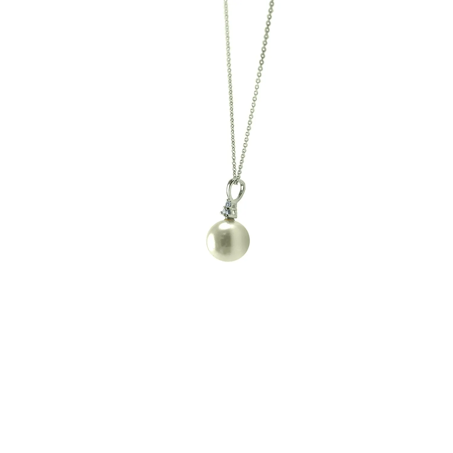 Gayla White Pearl Pendant - 10mm