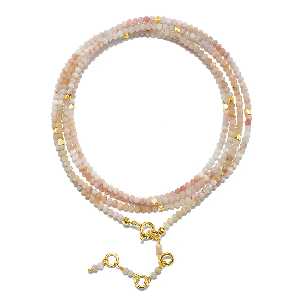 Gemstone Sparkle Wrap-Pink Opal