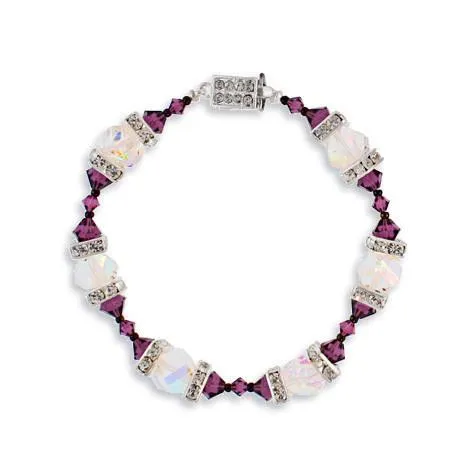 Geometric Beaded Crystal Bracelet