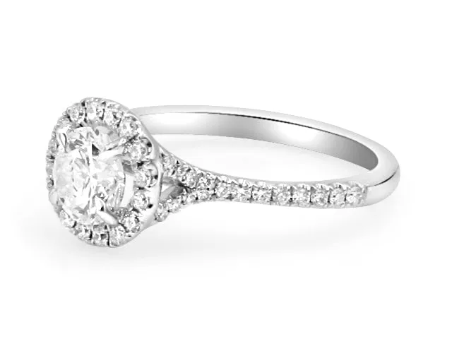 GIA Certified Henri Daussi Engagement Ring 1.09CT T.W.