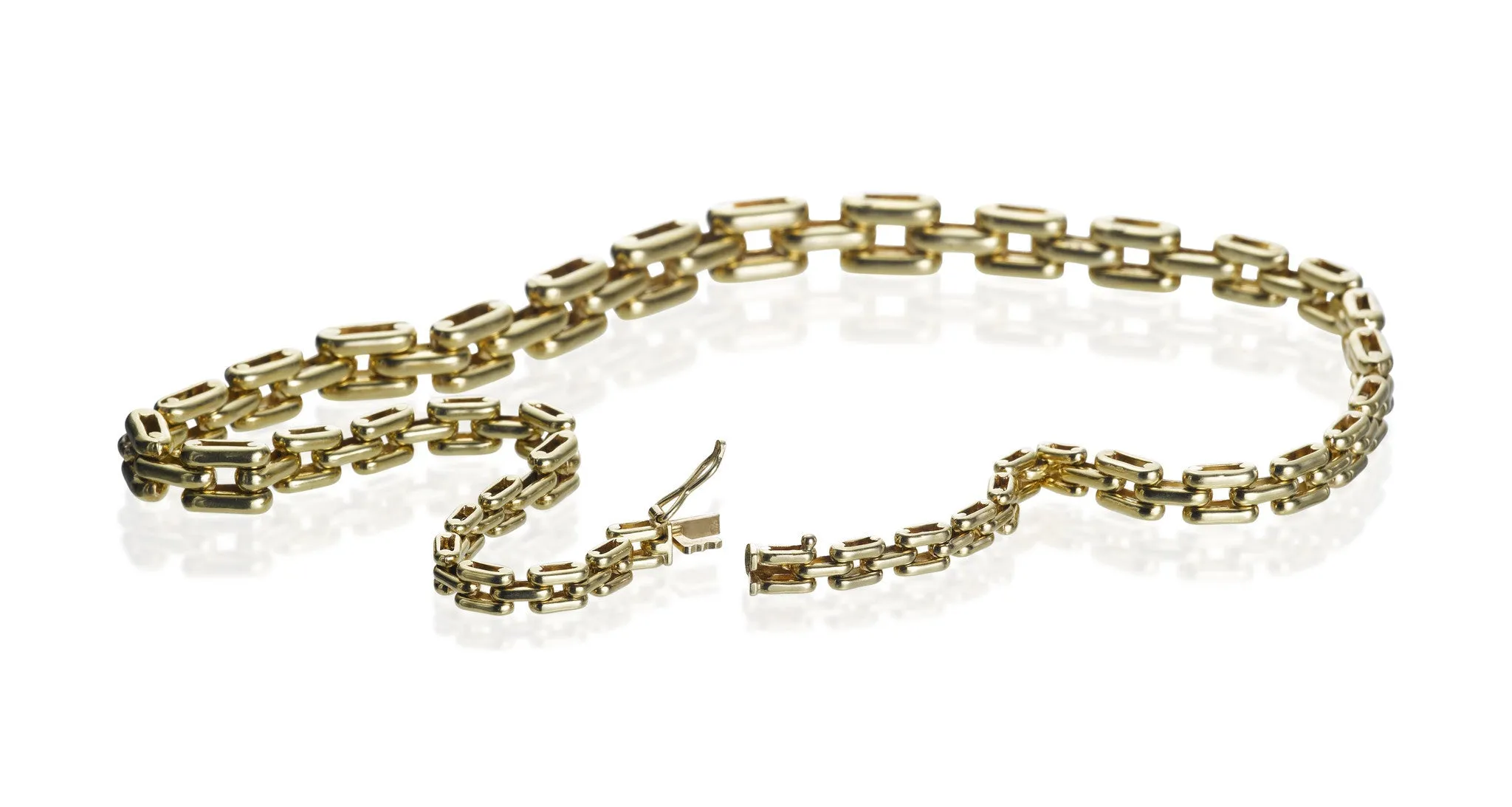 Gold & Diamond Heavy Link Necklace