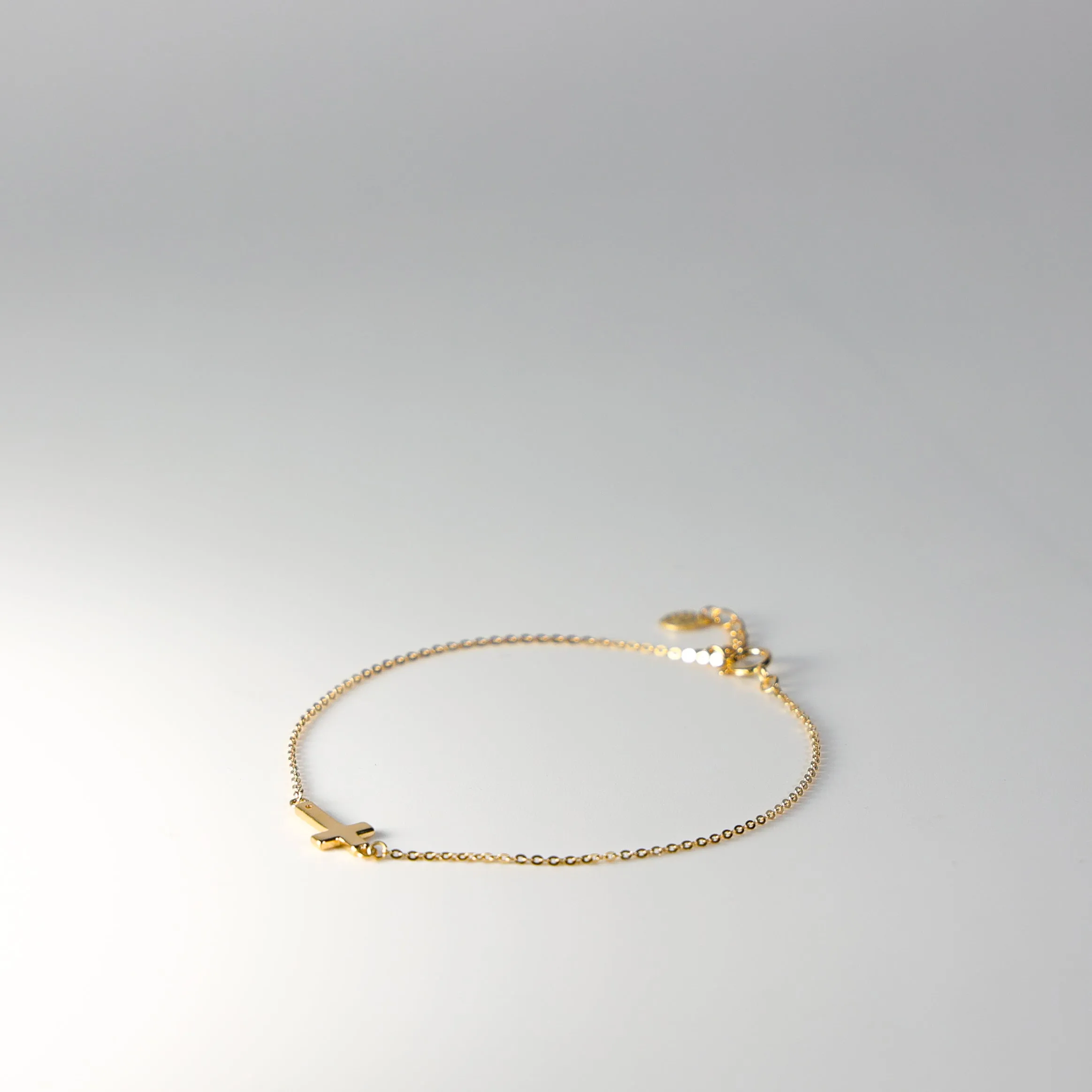 Gold Bracelet With Cross Model-AB0317