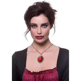 Gothic Ruby Necklace Red Jewel Vampire Queen Fancy Dress