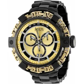 Invicta Men's Chronograph Watch - Reserve Wolf King Quartz Black Bracelet | 36189