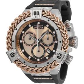 Invicta Men's Dive Watch - Bolt Quartz Chrono Black and Rose Gold Dial Strap | 35583