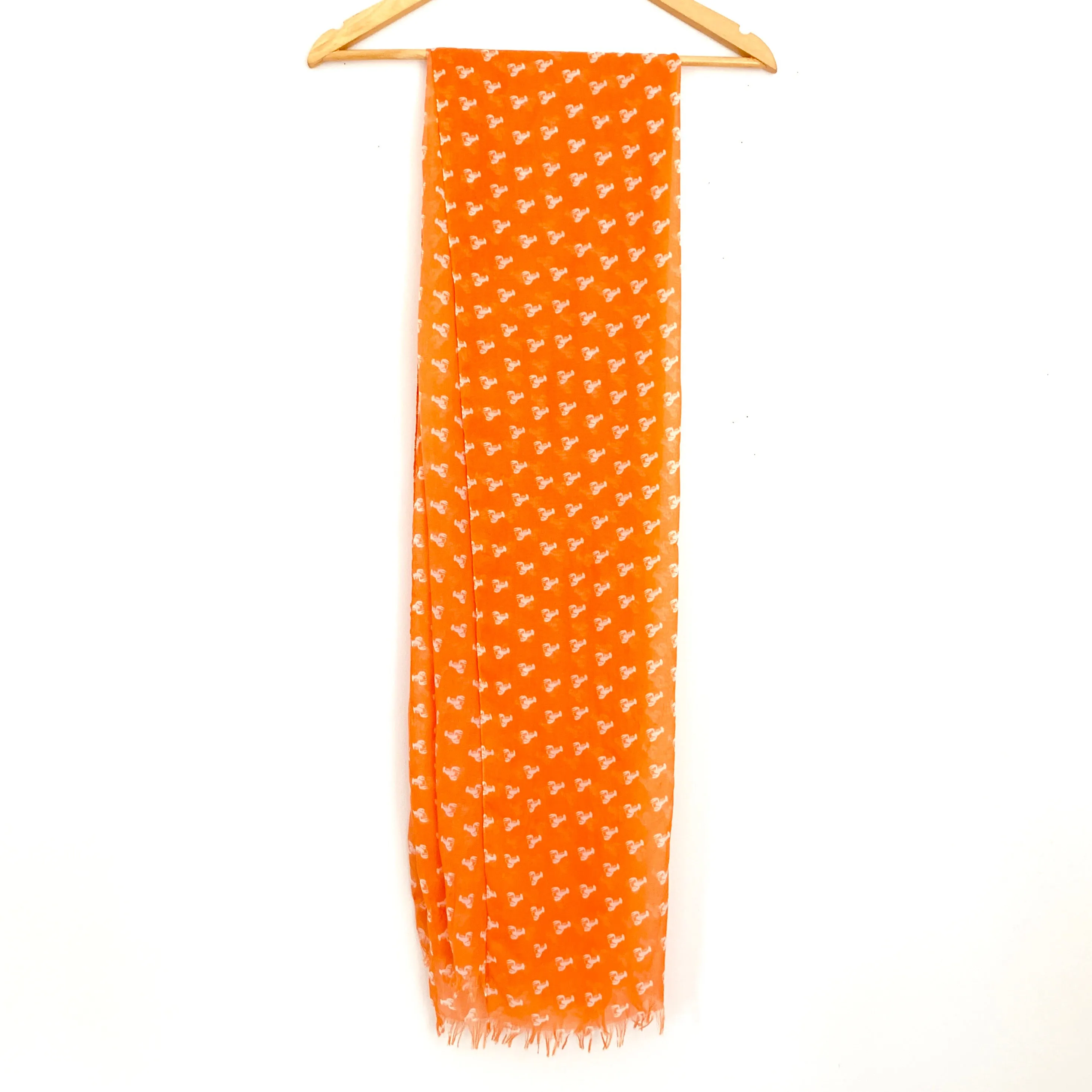 J Crew Orange Lobster Scarf