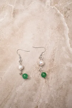 Jade and Pearl Earrings