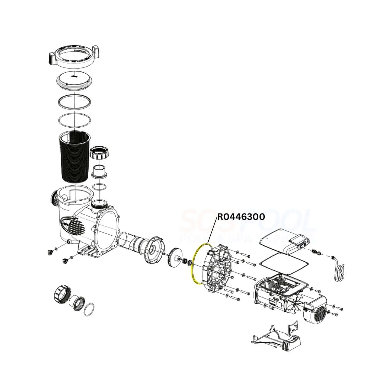 Jandy Backplate O-Ring For ePump and Stealth Pumps | R0446300