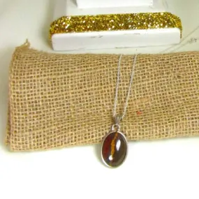 Jasper Pendant Necklace on 16 inch Chain