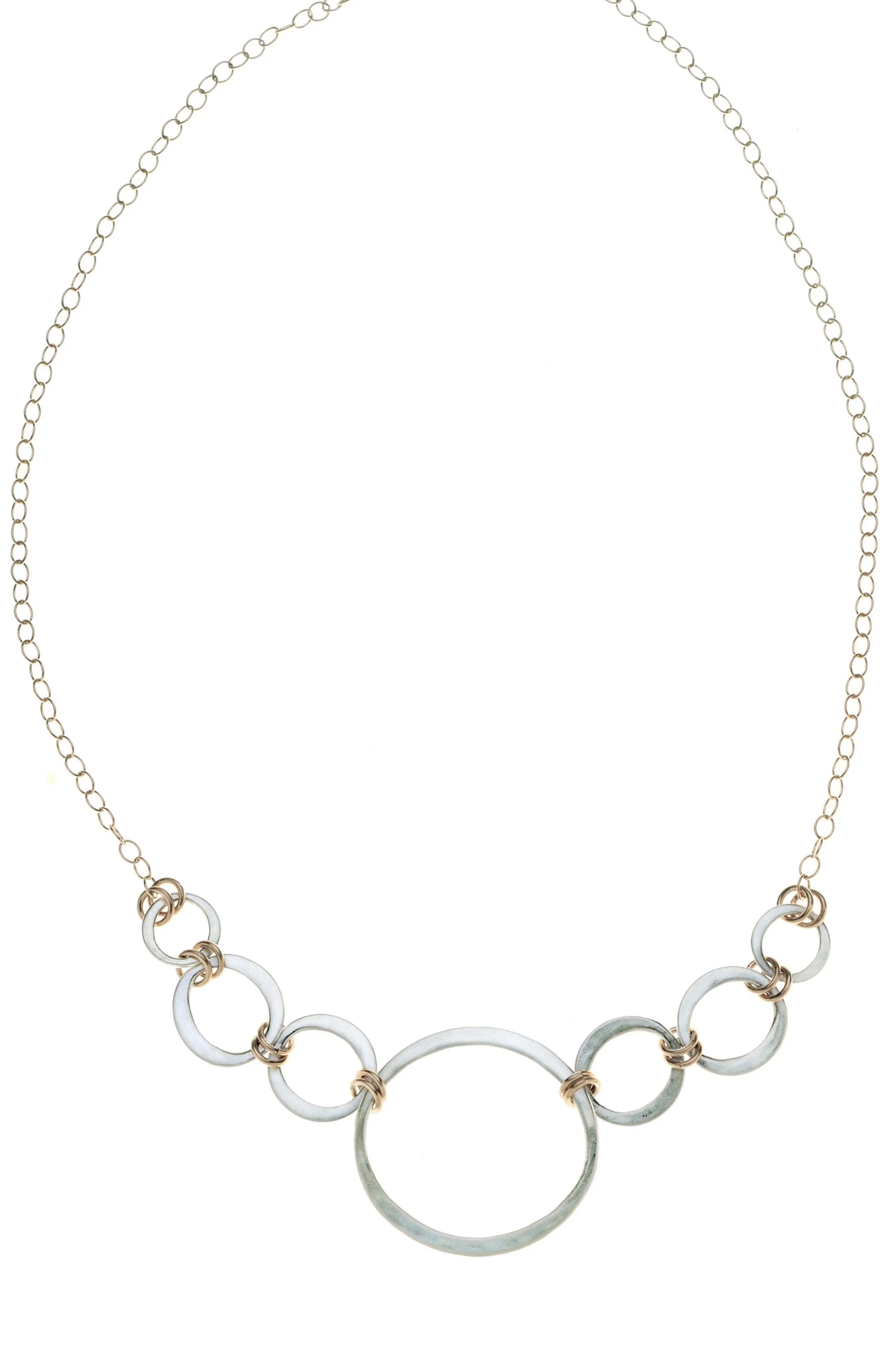 Kai Multi Graduating Statement Necklace - Mixed Metal