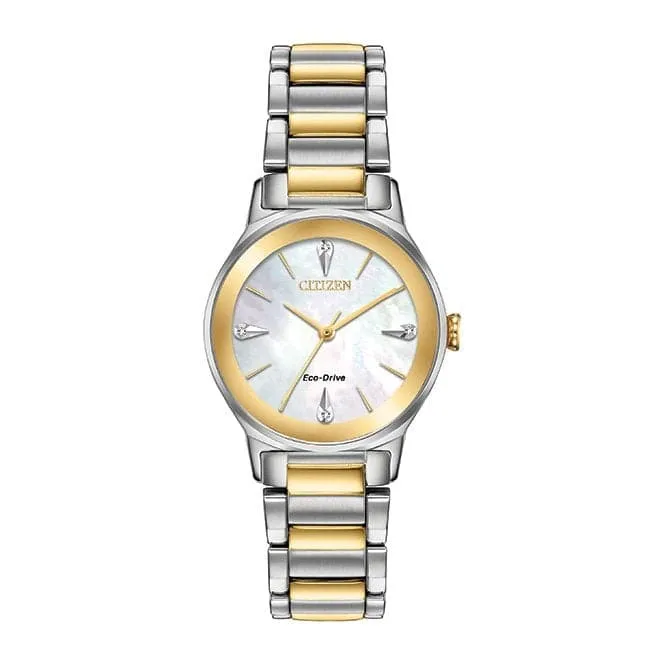 Ladies Bracelet Dress Stainless Steel Watch EM0734-56D