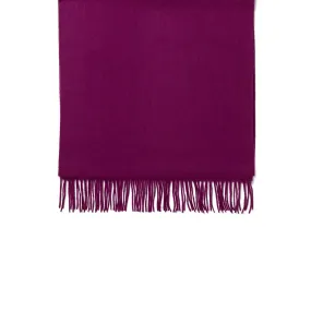 Lambswool Ladies Scarf - Magenta by Failsworth