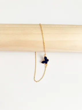 Lapis Lazuli Mini Butterfly Adjustable Bracelet