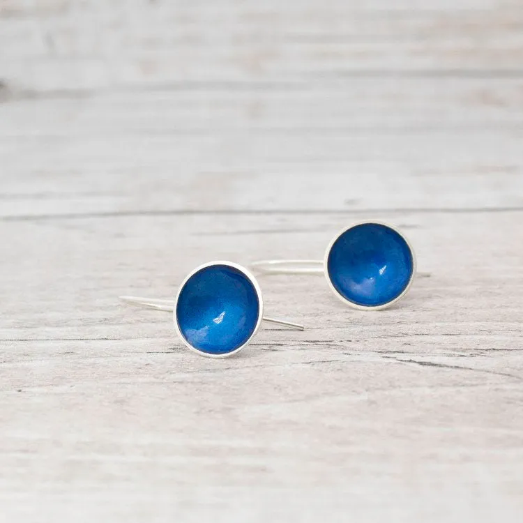 Large Drop Enamel Earring