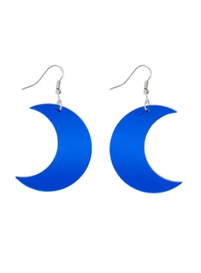 Large Moon Charm Earrings