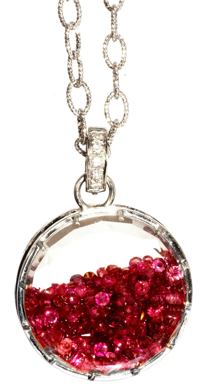 Large Ruby Diamond Dust Charm