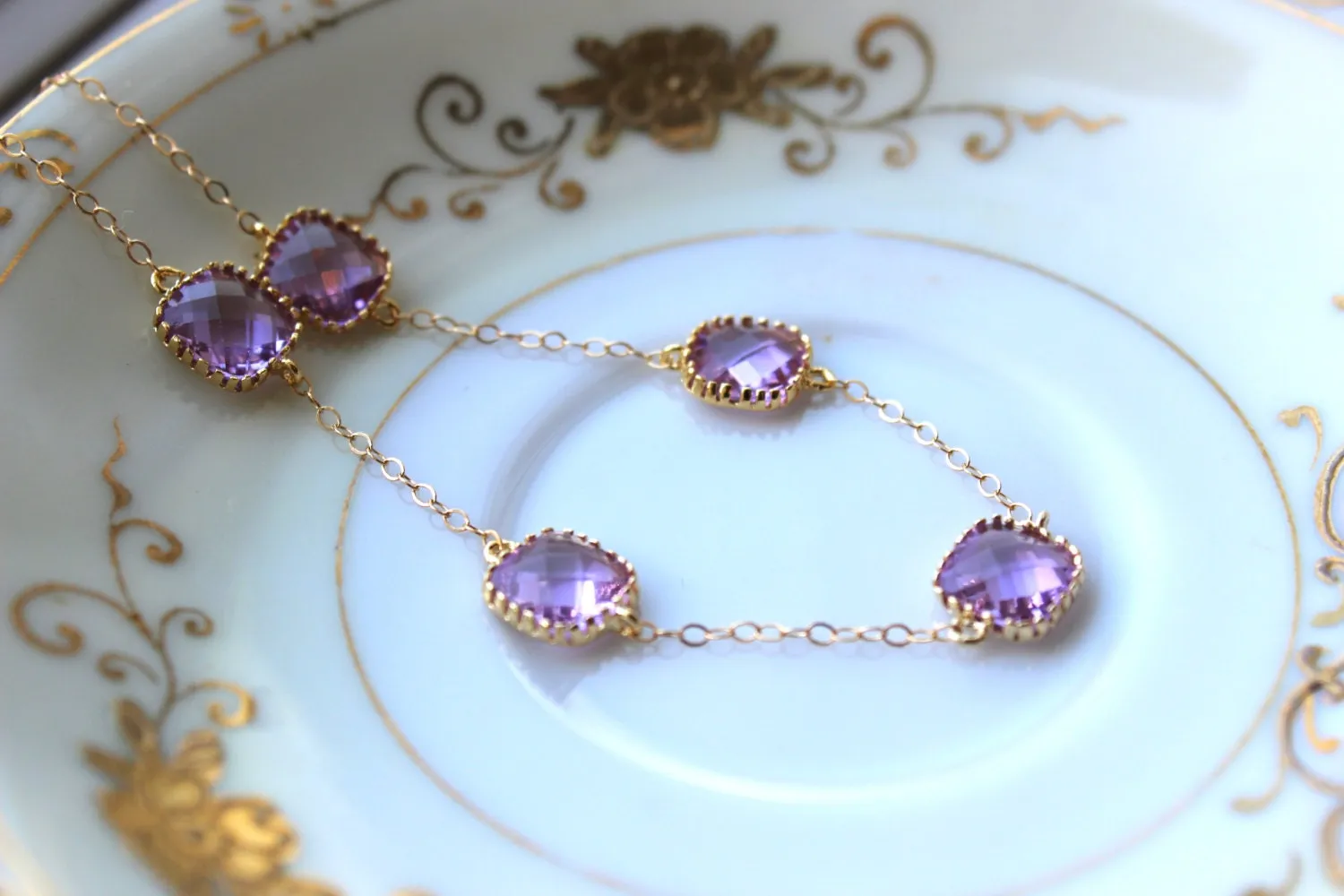 Lavender Bracelet - Gold Plated