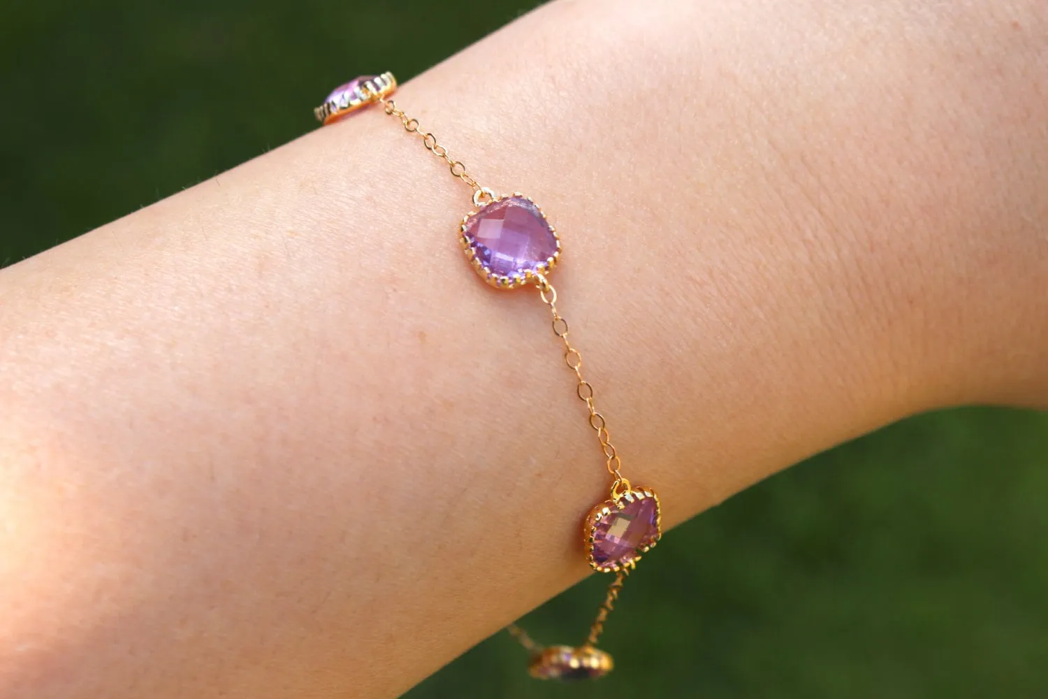 Lavender Bracelet - Gold Plated