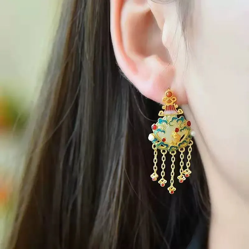 Leaping Fish 鱼跃 Earrings