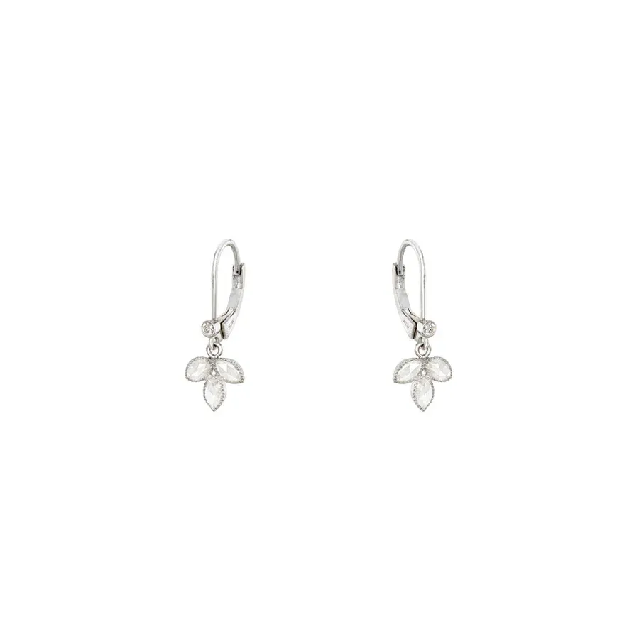 Lilah 0.57Ct Diamond Drop Earrings in 18k White Gold