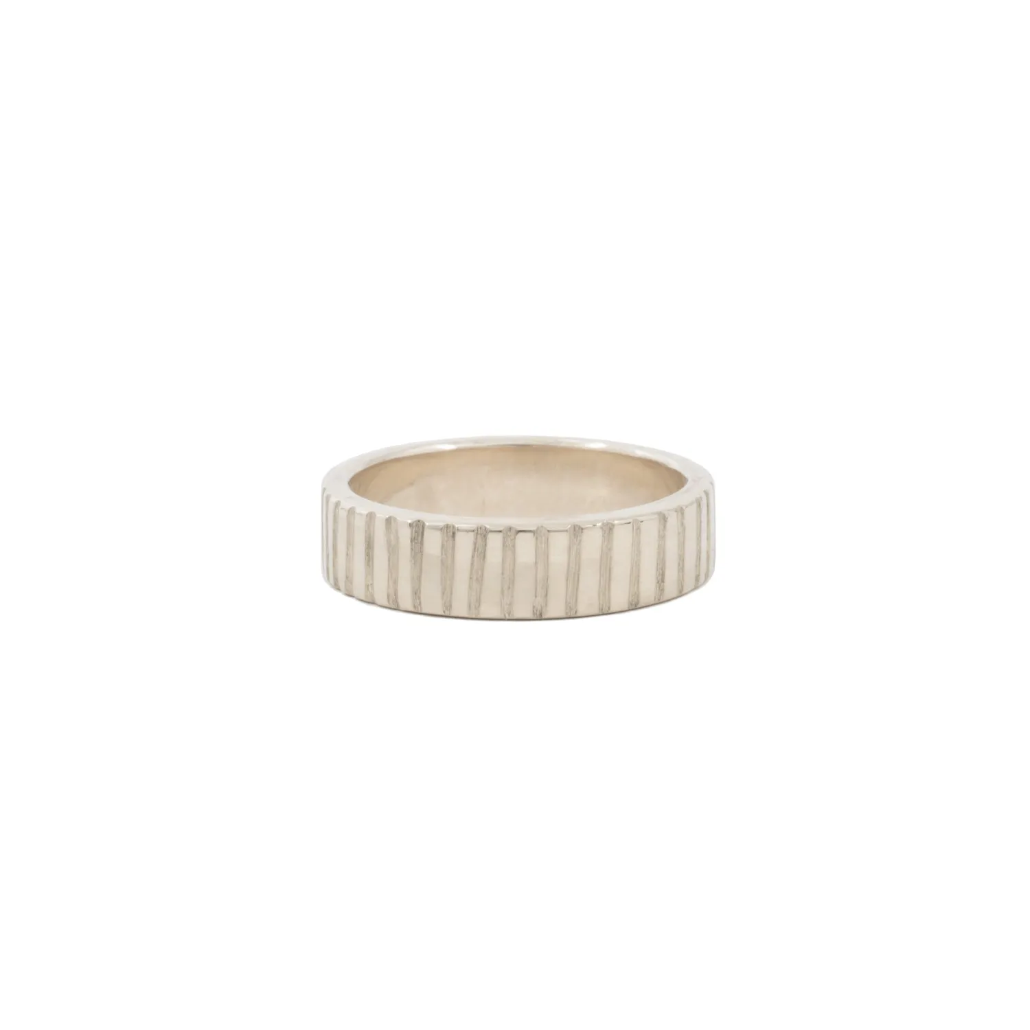 Linear 5mm Gold Wedding Band