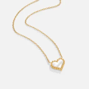 Lois Beaded Heart Necklace